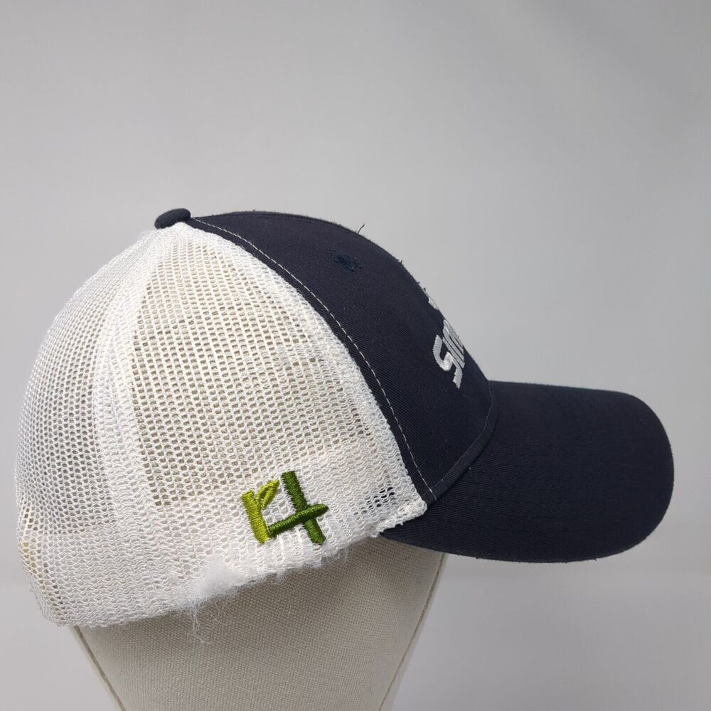 Simplot Snapback Mesh Back Trucker Hat Blue One S… - image 4